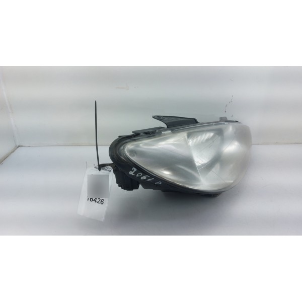 Farol Foco Simples Direito Liso Peugeot 206 E 206 Sw 05 A 20