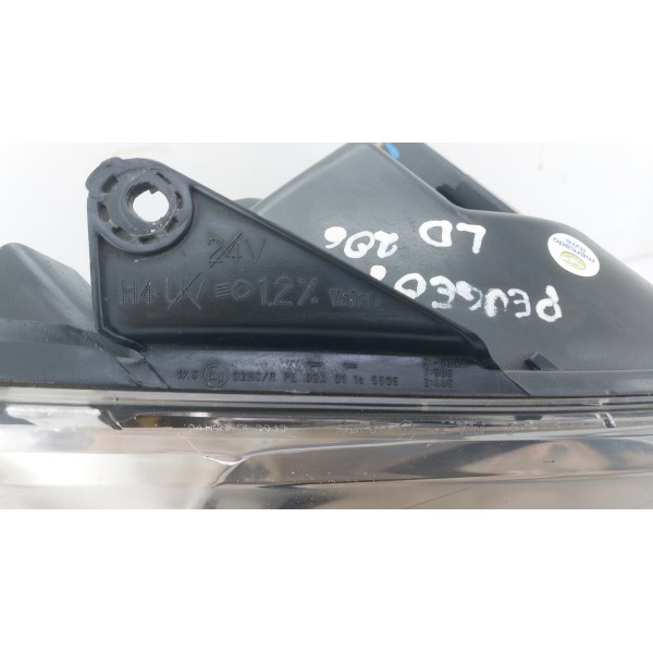 Farol Foco Simples Direito Liso Peugeot 206 E 206 Sw 05 A 20