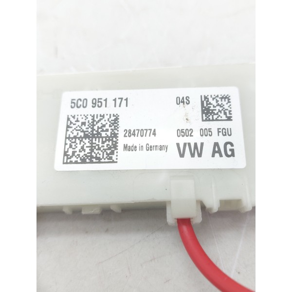 Modulo Lanterna Teto Solar Original Vw Amarok V6 5c0951171