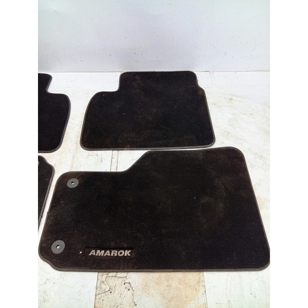 Kit Tapete/carpete Borracha Preto Amarok V6 13/23