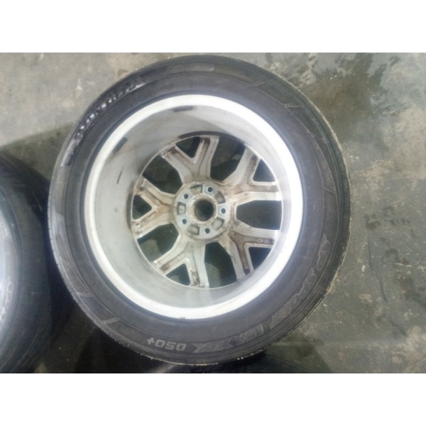 Jogo Roda Volcano Cor Prata Amarok V6 Aro 18