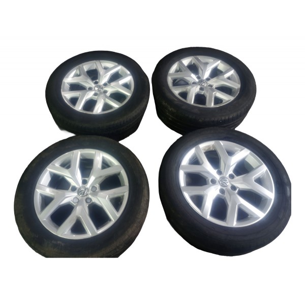 Jogo Roda Volcano Cor Prata Amarok V6 Aro 18