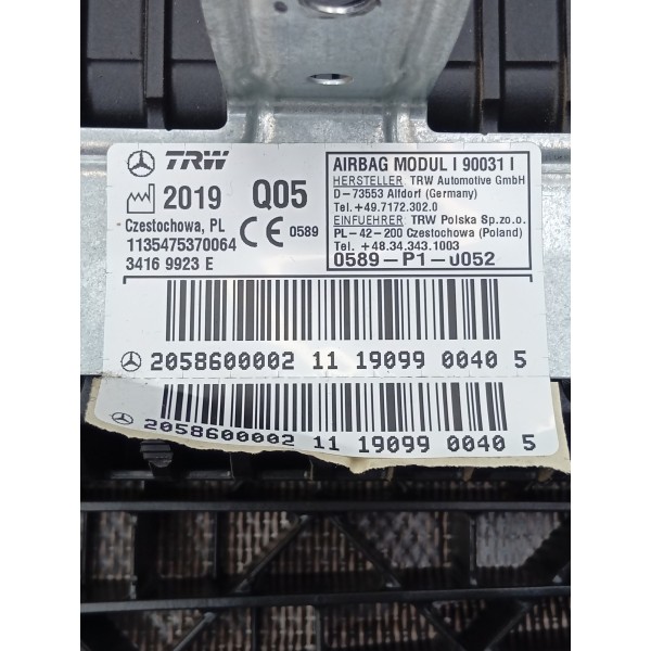 Kit Painel Tabelier Mercedes C180 C200 C30017/19