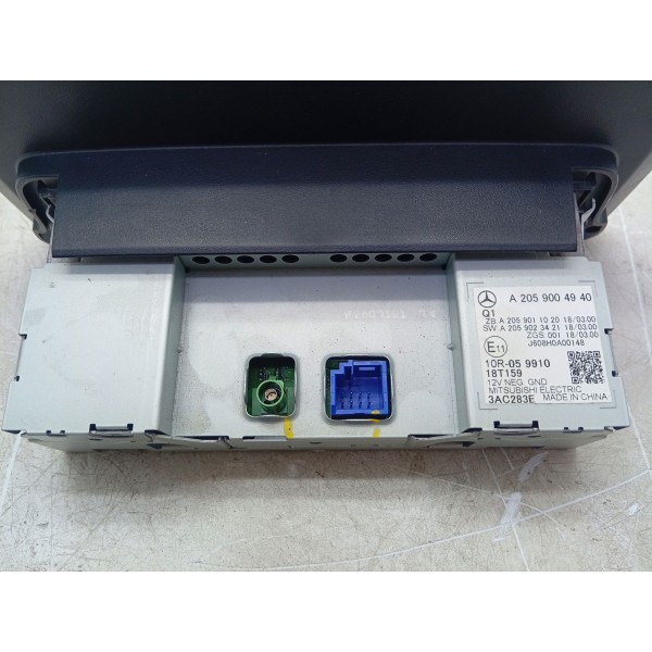 Tela Central Multimídia Mercedes C180 2019 A2059004940