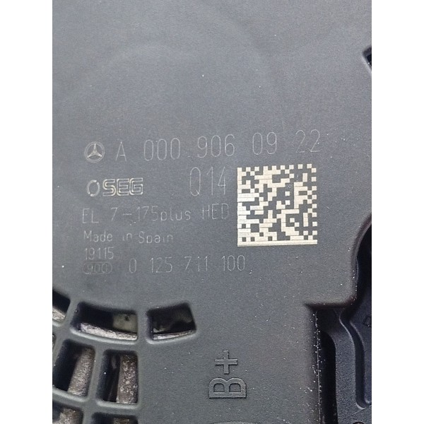 Alternador 175a Mercedes Benz C180 15/19 A0009060922