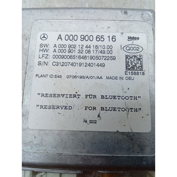 Módulo Bluethooth Mercedes C180 15/19 A0009006516