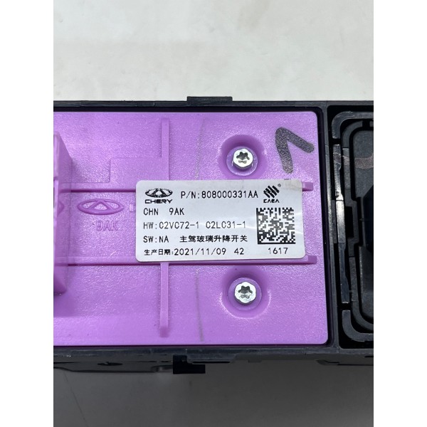 Botão Vidro Dian\esq Chery Tiggo 8 2025