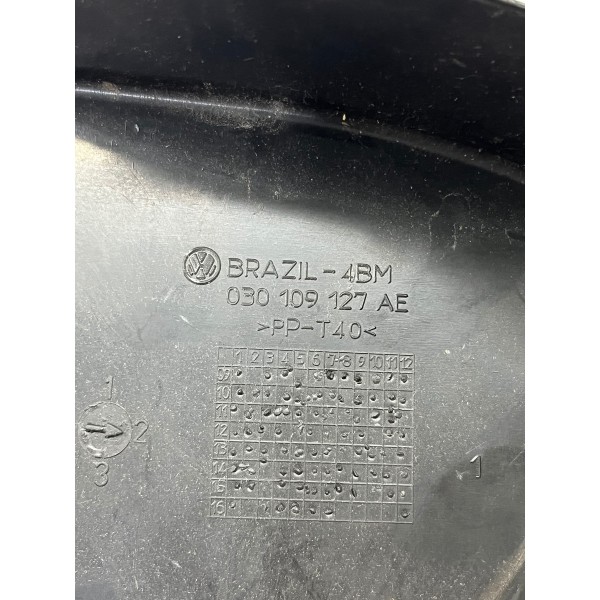 Capa Inferior Cor. Dentada1.6 Volkswagen Gol 2009 A 2015 Preto