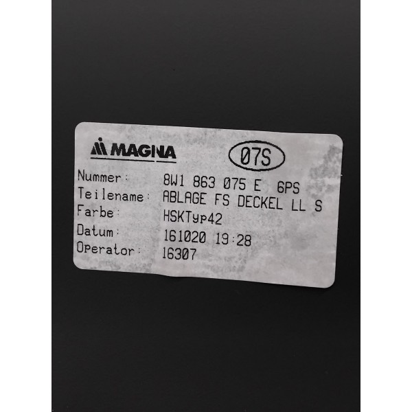 Porta Objetos C/moldura Painel Audi A5 2019