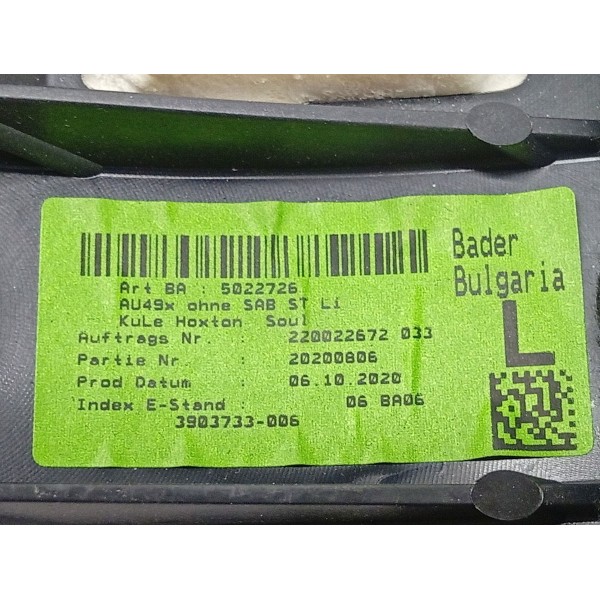 Apoio De Braço Tras Esq Audi A5 2021