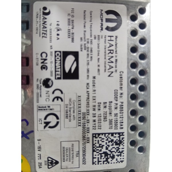 Módulo Multimídia Jeep Commander 2023 A 2025