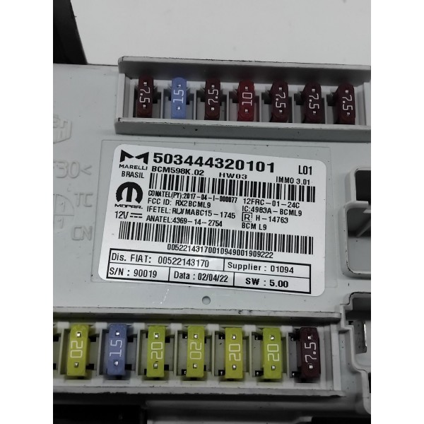 Modulo Caixa Fusíveis Jeep Commander 2021 Á 2025 00522143170