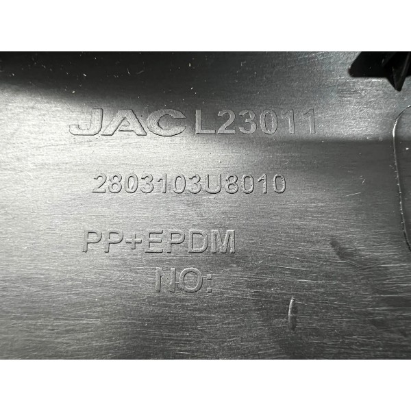 Aplique Placa Parachoque Dianteiro Jac J3 2010 A 2013