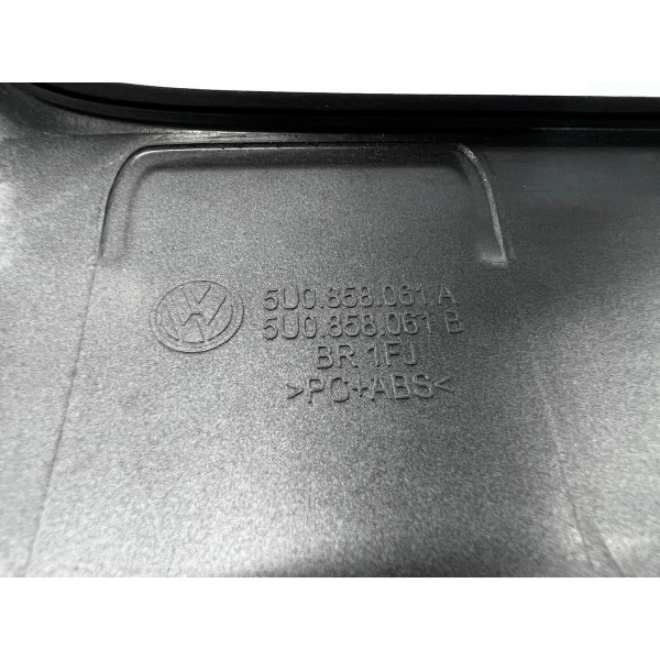 Moldura Central Painel Volkswagen Voyage 2008 A 2012 Cinza-escuro