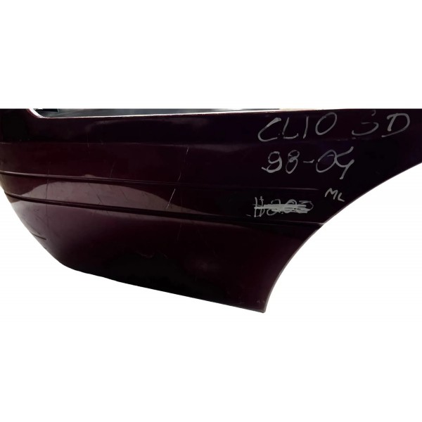 Parachoque Traseiro  Renault Clio Sedan 1999 A 2003