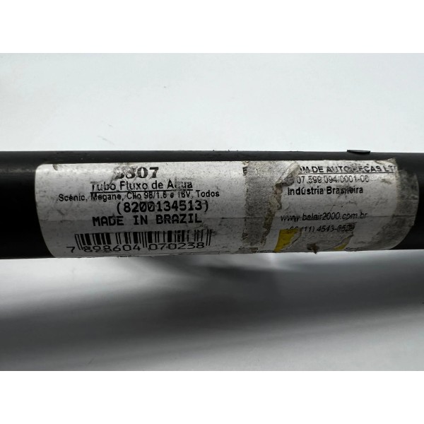 Tubo Cano Água Motor Renault Megane Scenic 1.6 16v 820013451