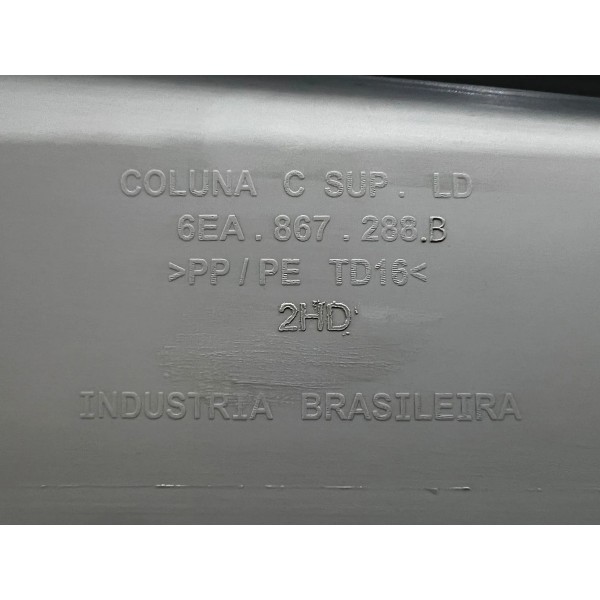 Moldura Coluna Traseira Direita Volkswagen Polo 2018 A 2022