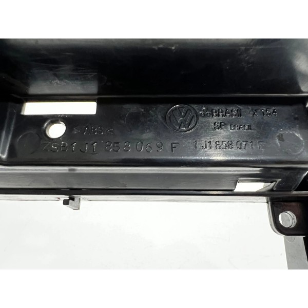 Moldura Ar Cond. Painel Central Volkswagen Golf 1999 A 2007 Preto