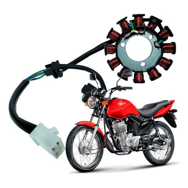 Estator Para Moto Honda Cg 125 Fan Ks Es 2009 A 2015