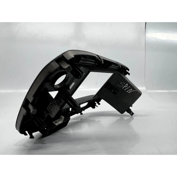 Moldura Painel Central Chevrolet Spin 2013 A 2017 Prata E Preto