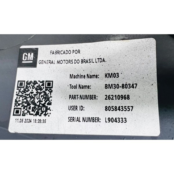 Parachoque Traseiro Chevrolet Onix Hatch 2020 A 2024